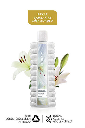 Avon White Lily Zambak Banyo Köpüğü 500 Ml. Beşli Set