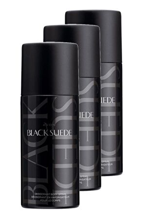 Avon Black Suede Erkek Deodorant 150 Ml. Üçlü Set