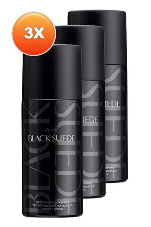 Avon Black Suede Erkek Deodorant 150 Ml. Üçlü Set