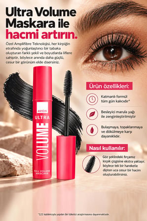 Avon True Colour Ultra Volume Lash Magnify Mascara İkili Set
