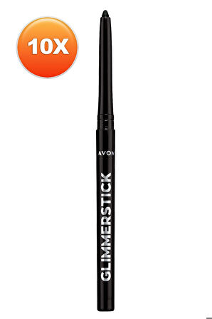 Avon Glimmersticks Asansörlü Açılıp Kapanabilen Göz Kalemi Blackest Black Onlu Set