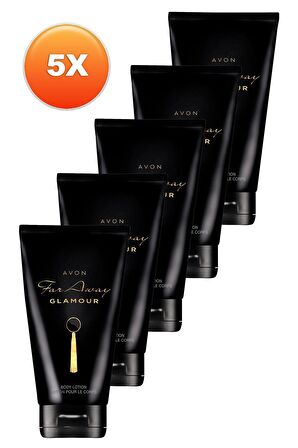 Avon Far Away Glamour Vücut Losyonu 125 Ml. Beşli Set