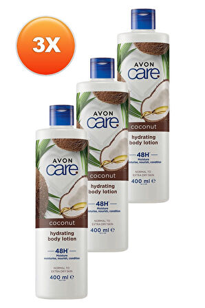 Avon Care Hindistan Cevizi Yağı İçeren Vücut Losyonu 400 Ml. Üçlü Set