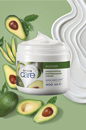 Avon Care Kuru Ciltler İçin Avokado Özlü Çok Amaçlı Krem 400 Ml. Üçlü Set