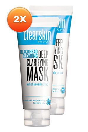 Avon Clearskin Siyah Noktalar İçin Maske 75 Ml. İkili Set