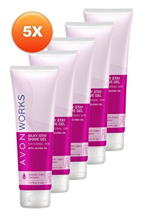 Avon Works Vücut ve Bacaklar için Tıraş Jeli 150 Ml. Beşli Set