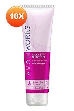 Avon Works Vücut ve Bacaklar için Tıraş Jeli 150 Ml. Onlu Set