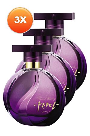 Avon Far Away Rebel Kadın Parfüm Edp 50 Ml. Üçlü Set