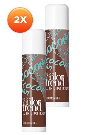 Avon Acon Color Trend Lush Dudak Balmı Coconut İkili Set