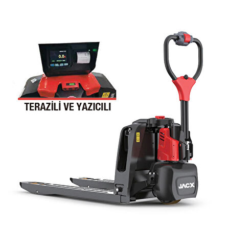 Jacx Smart F4 Lityum Akülü Terazili+Yazıcılı Transpalet 1,5 ton