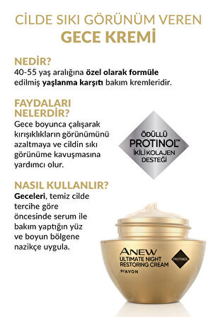 Avon Anew Ultimate Multi-Performance Gece Kremi 50 Ml.