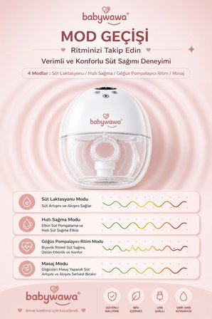 H-011 Giyilebilir Göğüs Pompası Tekli | Kablosuz, Sessiz ve Taşınabilir Süt Sağma Makinesi