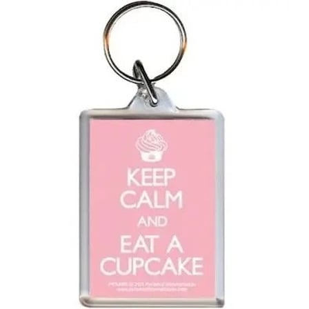 Anahtarlık Keep Calm And Eat A Cupcake Akrilik