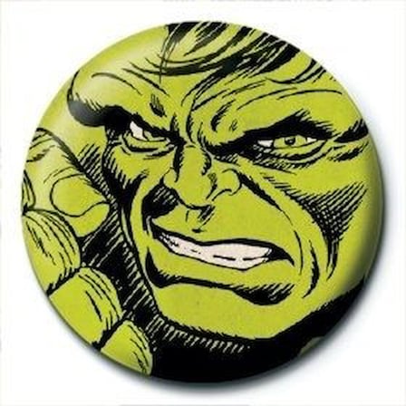 Rozet Marvel Retro Hulk Face