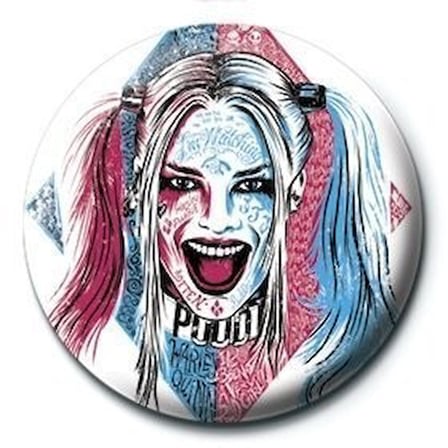 Rozet Suicide Squad Harley Quinn Tattoo