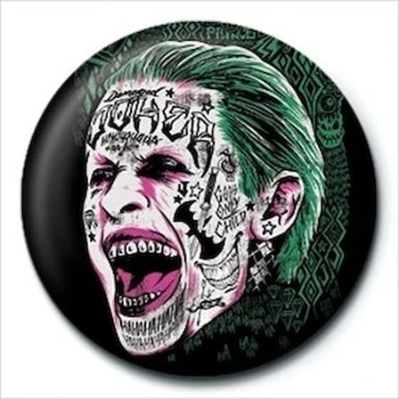Rozet Suicide Squad Joker Tattoo