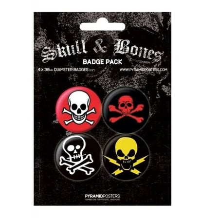 Rozet Seti Skull &amp; Crossbones