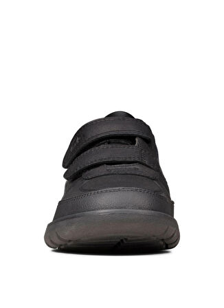 Clarks Siyah Erkek Çocuk Deri Günlük Ayakkabı 26149401 Scape Flare K