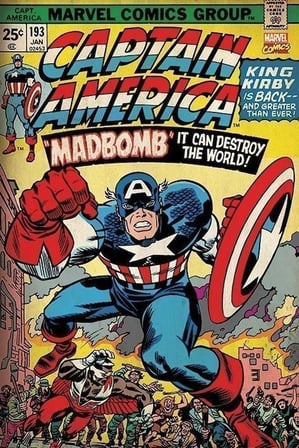 Maxi Poster Marvel Retro Captain America-Madbomb