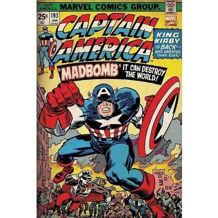 Maxi Poster Marvel Retro Captain America-Madbomb
