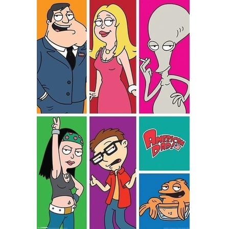 Maxi Poster American Dad Panels