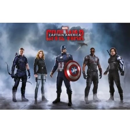 Maxi Poster Captain America Civil War Team Captain America