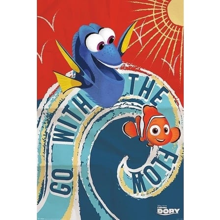 Maxi Poster Finding Dory Go With The Flow