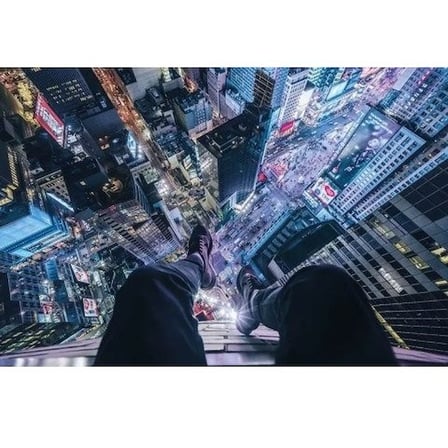 Maxi Poster On The Edge Of Times Square