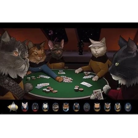 Maxi Poster Star Trek Cats (Poker)