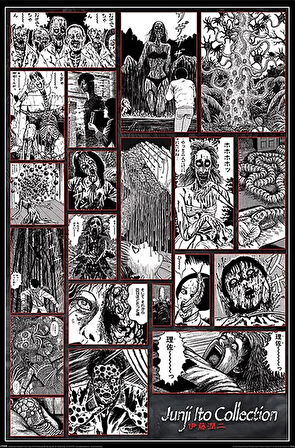 JUNJI ITO COLLECTION OF THE MACABRE MAXI POSTER (İTHAL)