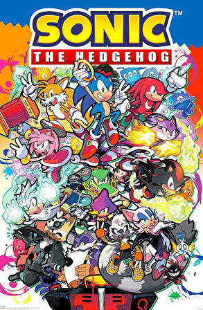 SONIC THE HEDGEHOG COMIC CHARACTERS MAXI POSTER (İTHAL)