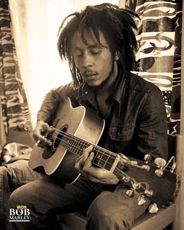 Mini Poster Bob Marley Sitting