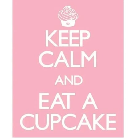 Mini Poster Keep Calm And Eat A Cupcake
