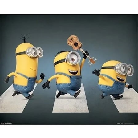Mini Poster Minions Abbey Road