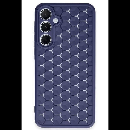 Samsung Galaxy A35 5G Kılıf Petek Silikon Kapak - Lacivert