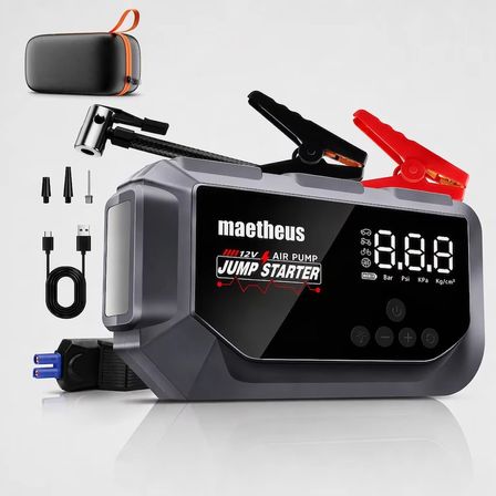 24000 mAh 4in1 Akü Takviye Cihazı | 150 PSI Kompresör | Lastik Şişirme | Powerbank | EVA Çanta | 4000A Tepe Akım