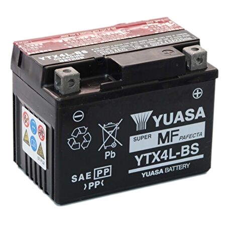 Yuasa YTX4L-BS 12 Volt 3.2 Ah 50A Motosiklet Aküsü