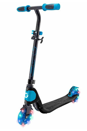 2 Tekerlekli Katlanabilir Light Speed Işıklı Mavi Scooter ile Her Yolculuk Bir Keşif!