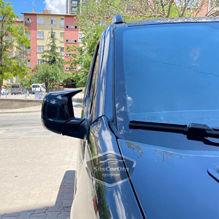 Peugeot Rifter 2019 Sonrası Uyumlu Batman Yarasa Ayna Kapağı Piano Black ABS Plastik Sağ Sol Takım
