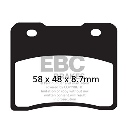 EBC FA102 SUZUKI RG250 , GSX400 ÖN FREN BALATASI