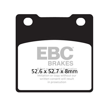 EBC FA161HH KAWASAKI ZZR1100 , ZX-12R SINTER ARKA FREN BALATASI