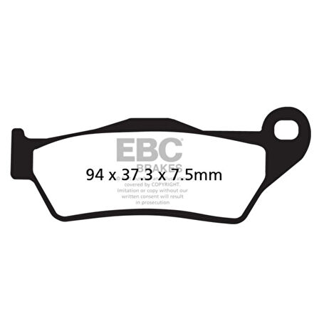 EBC FA181TT KTM EXC250 , BAJAJ PULSAR NS200 ÖN FREN BALATASI