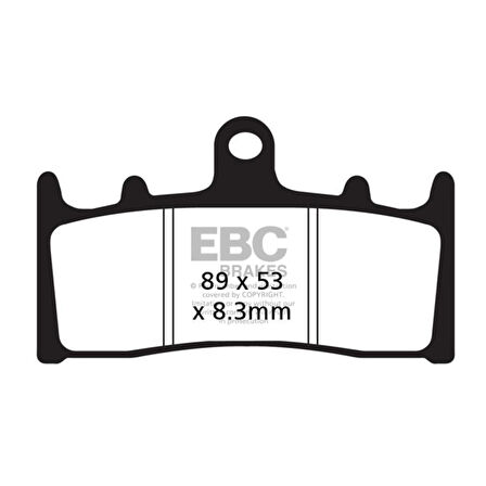 EBC FA188 KAWASAKI ZX-6R 98-01 , SUZUKI GSXR750 94-99 ÖN FREN BALATASI