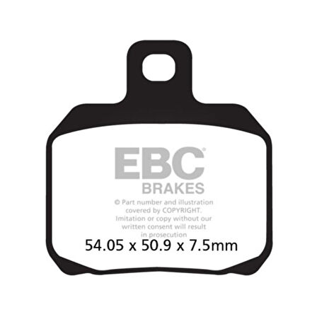 EBC FA266HH DUCATI 749,848, MONSTER ARKA FREN BALATASI