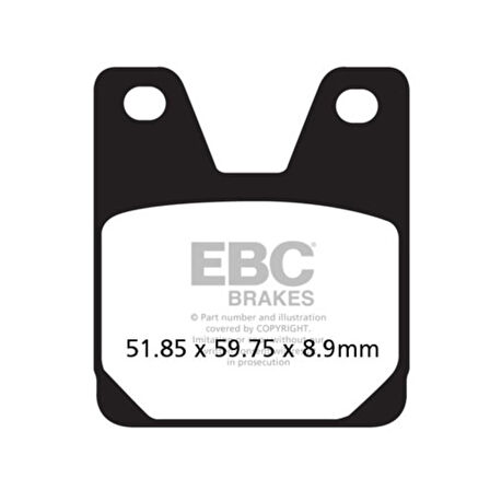 EBC FA267 YAMAHA XJR1300 ARKA FREN BALATASI