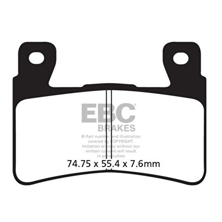 EBC FA296HH DOUBLE H SINTER FREN BALATASI