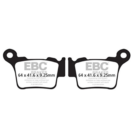 EBC FA368TT KTM EXC-F 250/350/450 , SHERCO,HUSQVARNA 250/350/450 CARBON ARKA FREN B