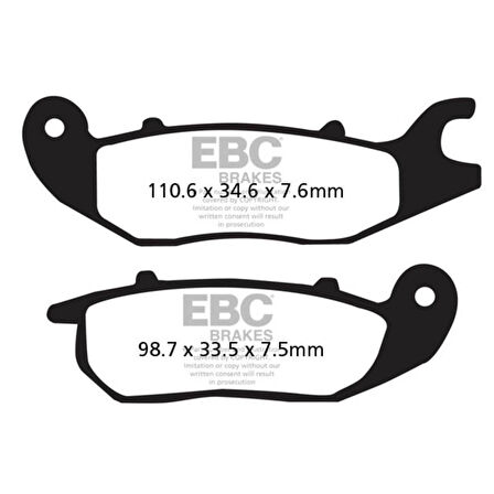 EBC FA375 HONDA CBR 125R 04-16 , MSX125 13-21 ÖN FREN BALATASI