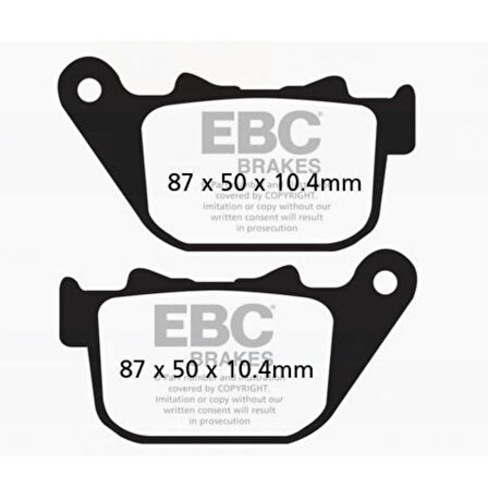 EBC FA387HH HARLEY DAVIDSON XL883/XL1200 SPORTSTER 04-13 SINTER ARKA FREN BALATASI