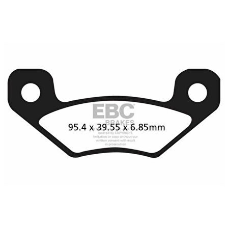 EBC FA398R CAN AM DS450 08-15 SINTER ARKA FREN BALATASI